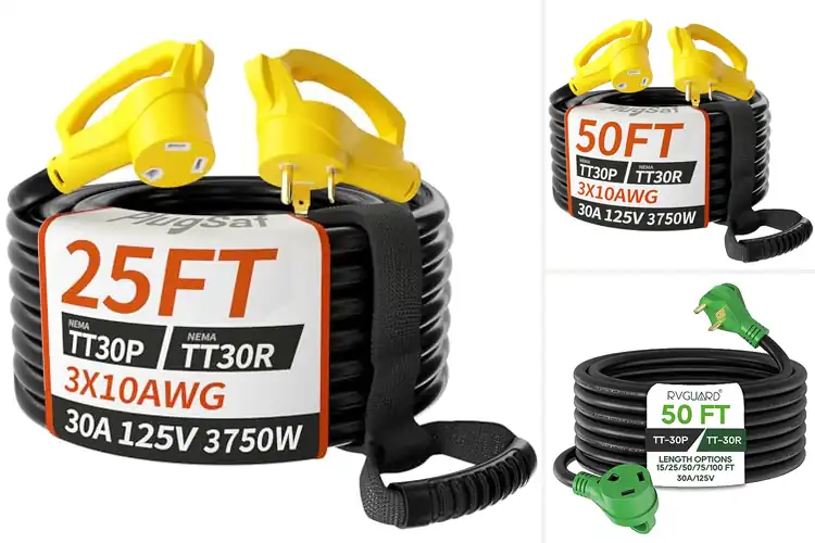 Detailed view of Best 30Amp RV Extension Cord Plugs