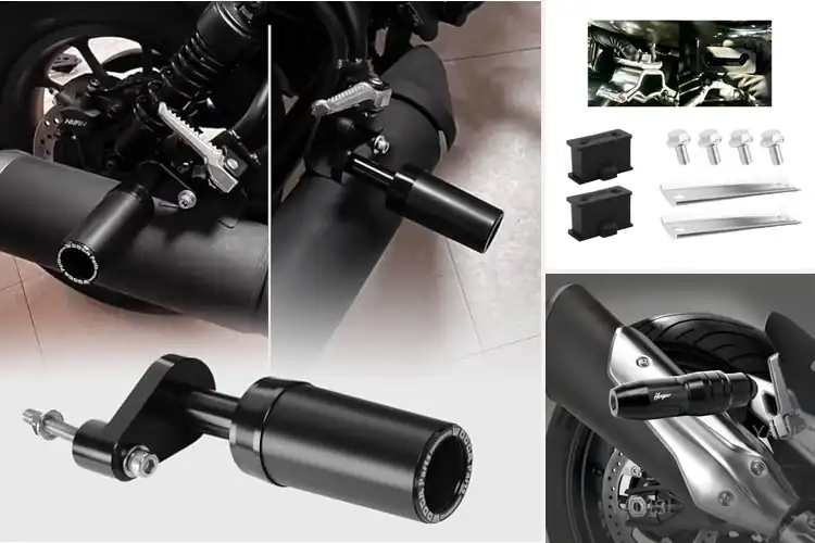 Detailed view of Best Motorcycle Exhaust Crash Pads