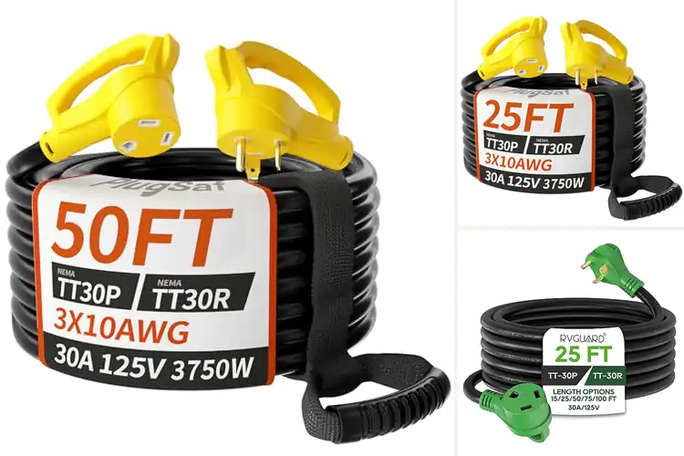 Detailed view of Best RV Extension Cord Plugs