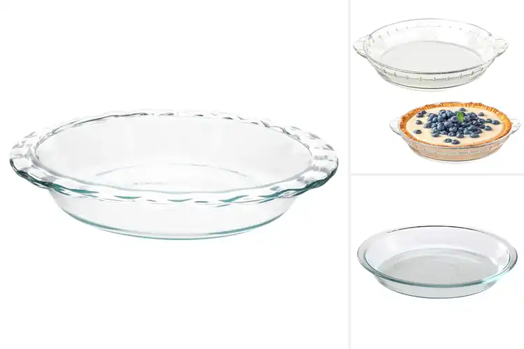 Detailed view of Best Scalloped Glass Pie Plates