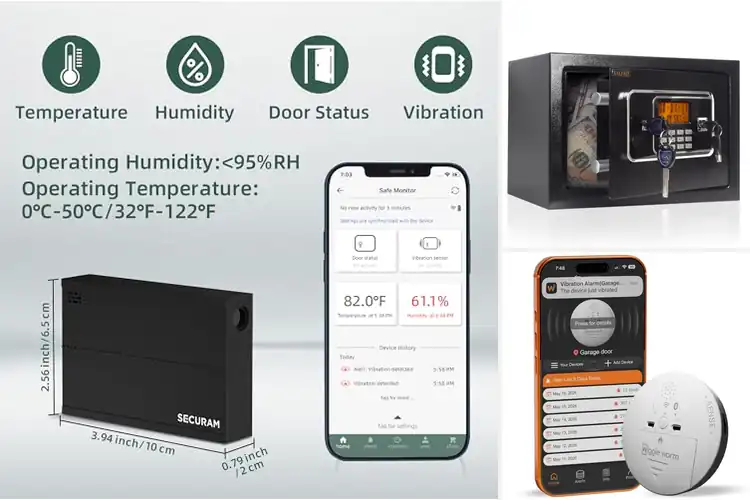 Detailed view of Best Vibration Alarm Safes