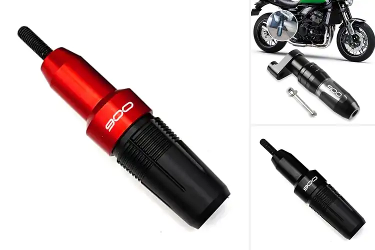 Detailed view of Best Z900RS Exhaust Crash Protectors